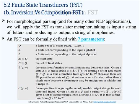 Words _Transducers Finite state transducers in natural language ...