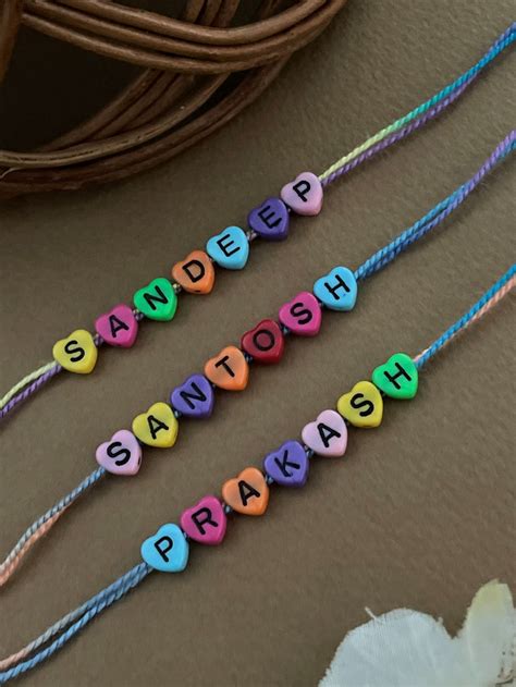 Designer Customized Full Name Pendant Rakhi | Digital Dress Room