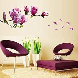 Gadgets Wrap 1Pcs 3D Fresh Nature Magnolia Flower Wall Sticker Decal ...