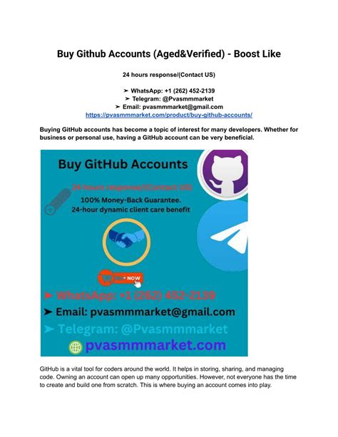 PPT - Buy Github Accounts (Aged&Verified) - Boost Like PowerPoint ...