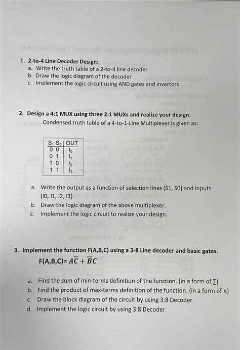 Image result for 2-To-4 Line Decoder