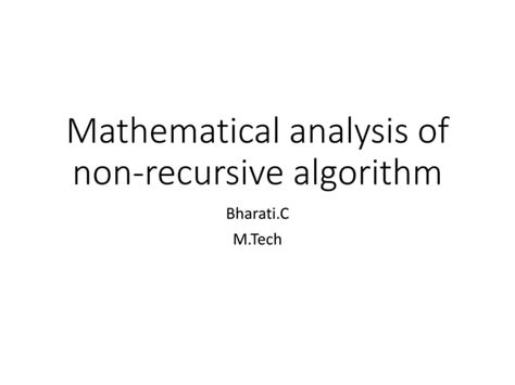 Mathematical Analysis of Non Recursive and Recursive Algorithm Gfg 的图像结果