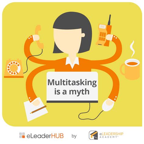Multitasking is a myth. Our brains can really only do one thing at a time. Instead, we switch ...