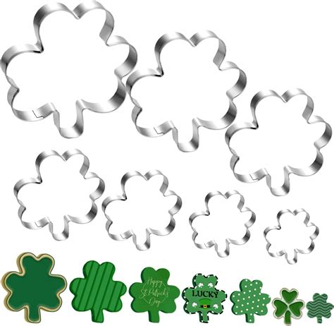 Amazon.com: Clover Cookie Cutter Set - 5 Piece St. Patrick's Day Irish ...