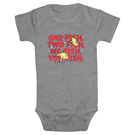 Infants' Dr. Seuss Me Fish You Fish Bodysuit - Walmart.com