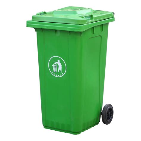 Green Color Garbage Bin 12 Gallon Trash Can 100 Liter Plastic Dustbin ...