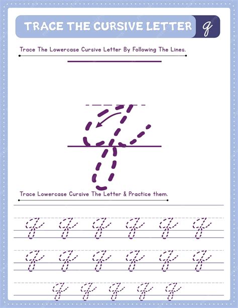 Lowercase Cursive Letter Q