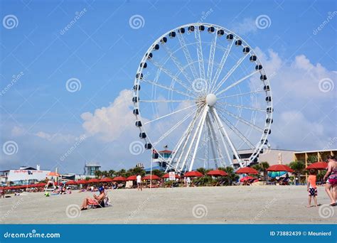 SkyWheel editorial stock image. Image of landmark, beach - 73882439