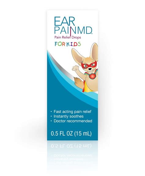Ear Pain MD for Kids, Ear Pain Relief Drops, Fast Pain Relief