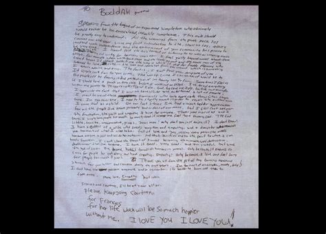 Kurt Cobain Suicide Note Text
