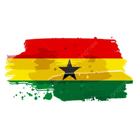 Ghana Flag PNG Image, Ghana Grunge Flag Watercolor Brush Style Design, Ghanaian Flag, Ghana ...