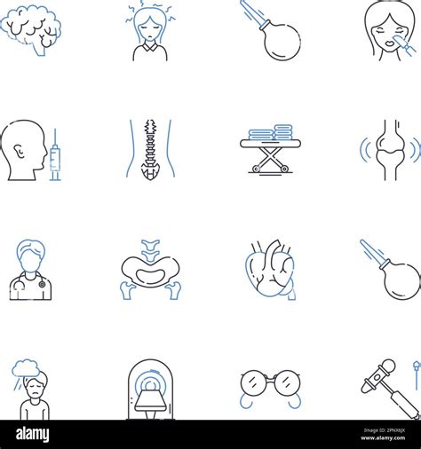 Pediatrics clinic line icons collection. Pediatrician, Infants ...