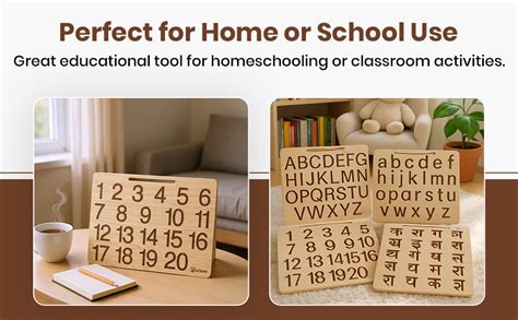 Picrazee Educational Wooden Tracing Board for Kids | Handwriting and ...