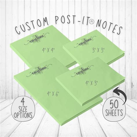 Personalized Post-it Notes, Elegant Flowing Font and Retro Stars ...