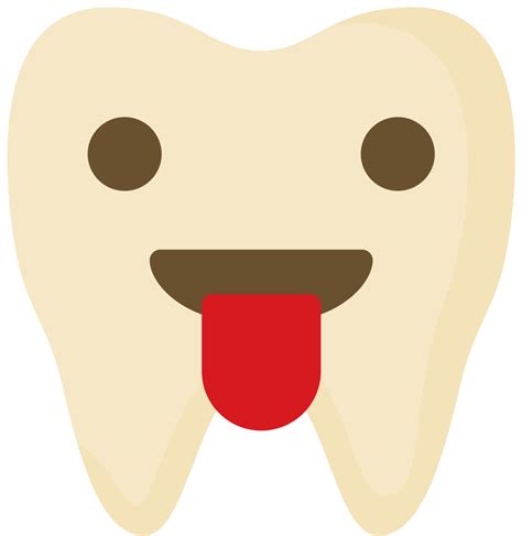 Emoji tooth tounge 36646274 Vector Art at Vecteezy