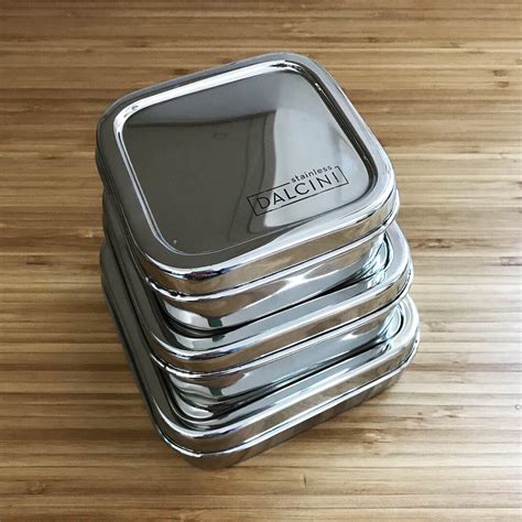 Stainless steel food containers · Tiny Trash Can