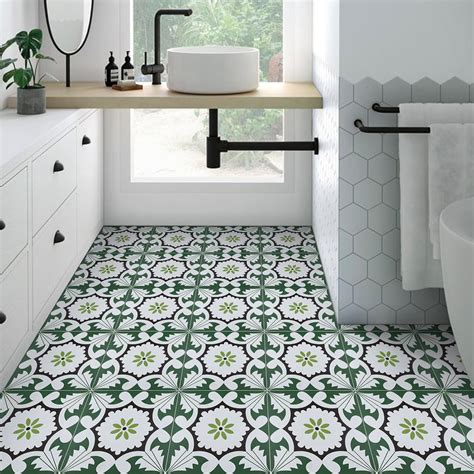 Amazon.com: RomDeco Peel and Stick Floor Tile, 11.8in X 11.8in Self ...