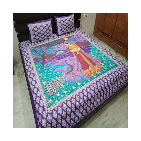 Buy Friends Hub Cotton Double Bed Jaipuri Handicraft Print Rajasthani ...