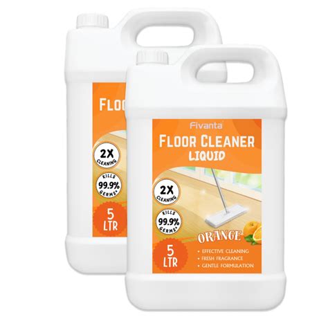 Fivanta Floor Cleaner 10 Liter | Half Cap Only | 10X Cleaning with 99.9 ...