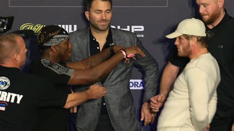 KSI vs Logan Paul 2: KSI and Logan Paul separated by security after ...