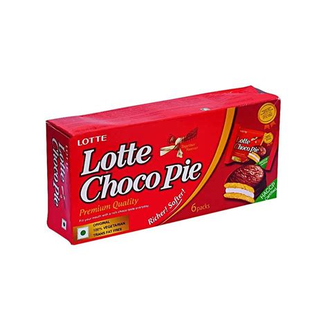 Lotte Choco Pie 168 g (6 x 28g) x Pack of (6): Amazon.in: Grocery ...