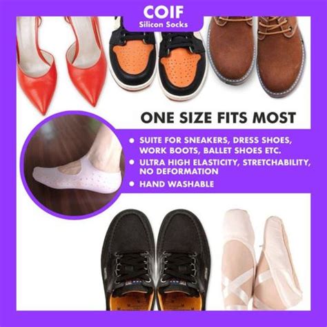 COIF Silicon Slipper for Rough Skin Heel Cracks Repair Moisture ...