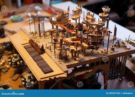 Piano Key Mechanisms Being Assembled Stock Image - Image of instrument, generative: 289547403