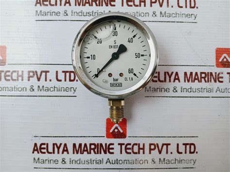 Wika En 837-1 Cl.1.6 Pressure Gauge 0 To 60 Bar – Aeliya Marine Tech