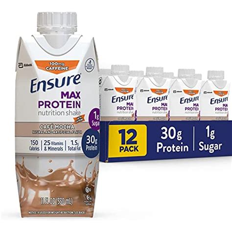 Ensure Max Protein Nutritional Shake With 30G Of Protein, 1G Of Sugar ...