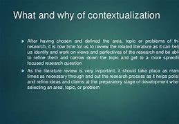 Image result for Define Contextualize