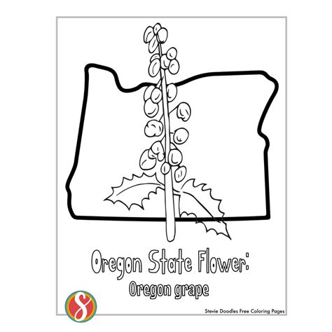 Free Oregon Coloring Pages — Stevie Doodles
