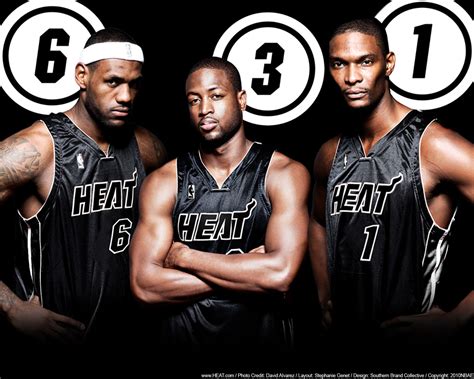 🔥 Free Download Lebron James Dwyane Wade And Chris Bosh Miami Heat Nba ...