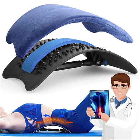 Back Cracker Board w/ Cushion, Spine Stretcher, Chiroboard Lower Back ...