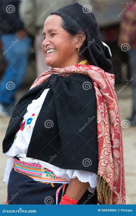 Woman from the Mestizo Ethnic Group in Otavalo, Ecuador Editorial Photo ...
