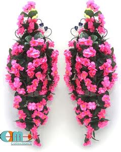 OM COLLECTIONS Artificial Creepers hanging flower Pink, Green Daisy ...