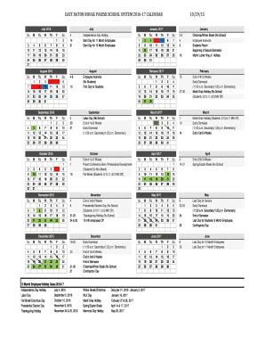 Ebr School Calendar - Fill Online, Printable, Fillable, Blank | pdfFiller