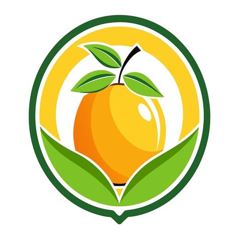 Organic fresh mango fruit logo design | Premium AI-generated vector