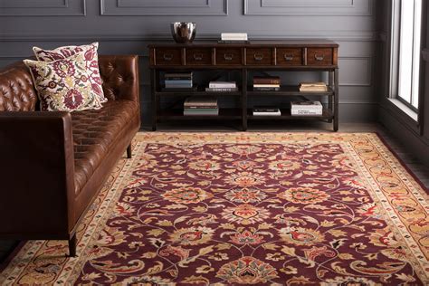 Mark&Day Area Rugs, 4x4 Paris Traditional Burgundy Square Area Rug (4' Square) - Walmart.com