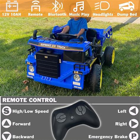 Buy Ride On Truck Car for Kids Electric Construction Dump Truck with ...