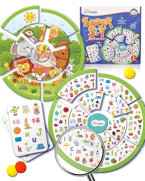Buy FIRSTCRY INTELLISKILLS 2-in-1 Activity Spy Toy Detective Board Game ...