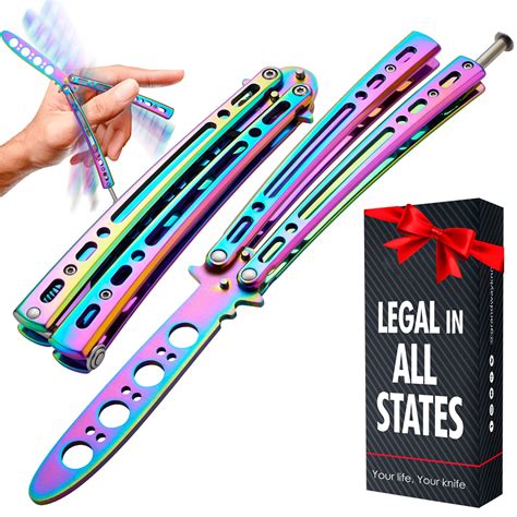 Amazon.com : Butterfly Knife - Practice Butterfly Knife Trainer ...