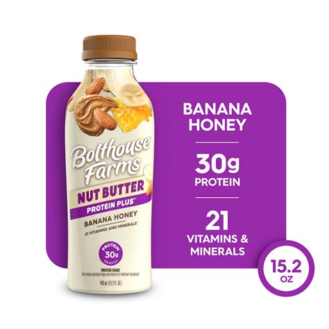 Bolthouse Farms 15.2oz Banana Honey Almond Butter Protein Plus - Bulk ...
