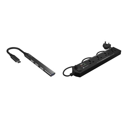 Portronics Mport 31C USB C Hub (4-in-1), Type C Multiport Adapter with ...