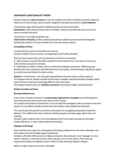 Image result for Functionalist Theory Durkheim