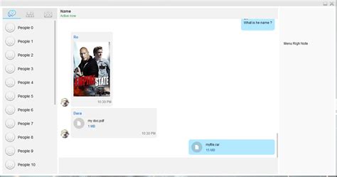 Chat Message Application in Java 的图像结果