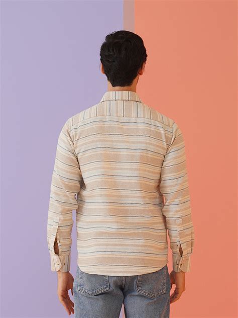 Men's Striped Cotton Shirt – Indian Needle