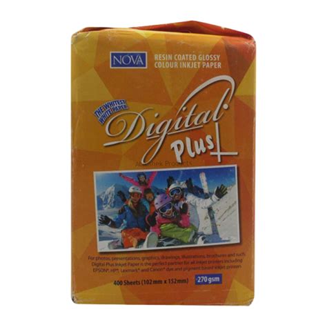 400 Pcs - Nova Prismajet Maxi 4X6 270 Gsm Photo Paper Rc Coated - 400 ...
