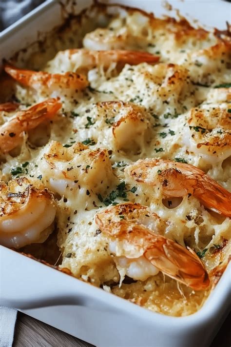 Baked Stuffed Shrimp Casserole - The Absolute Foodie