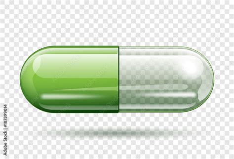 transparent capsule pill isolated on transparent background Stock Vector | Adobe Stock