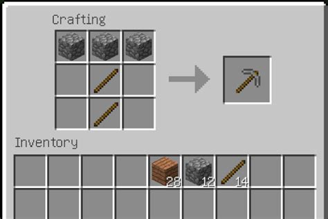 Image result for Minecraft Tools Crafting Recipes
